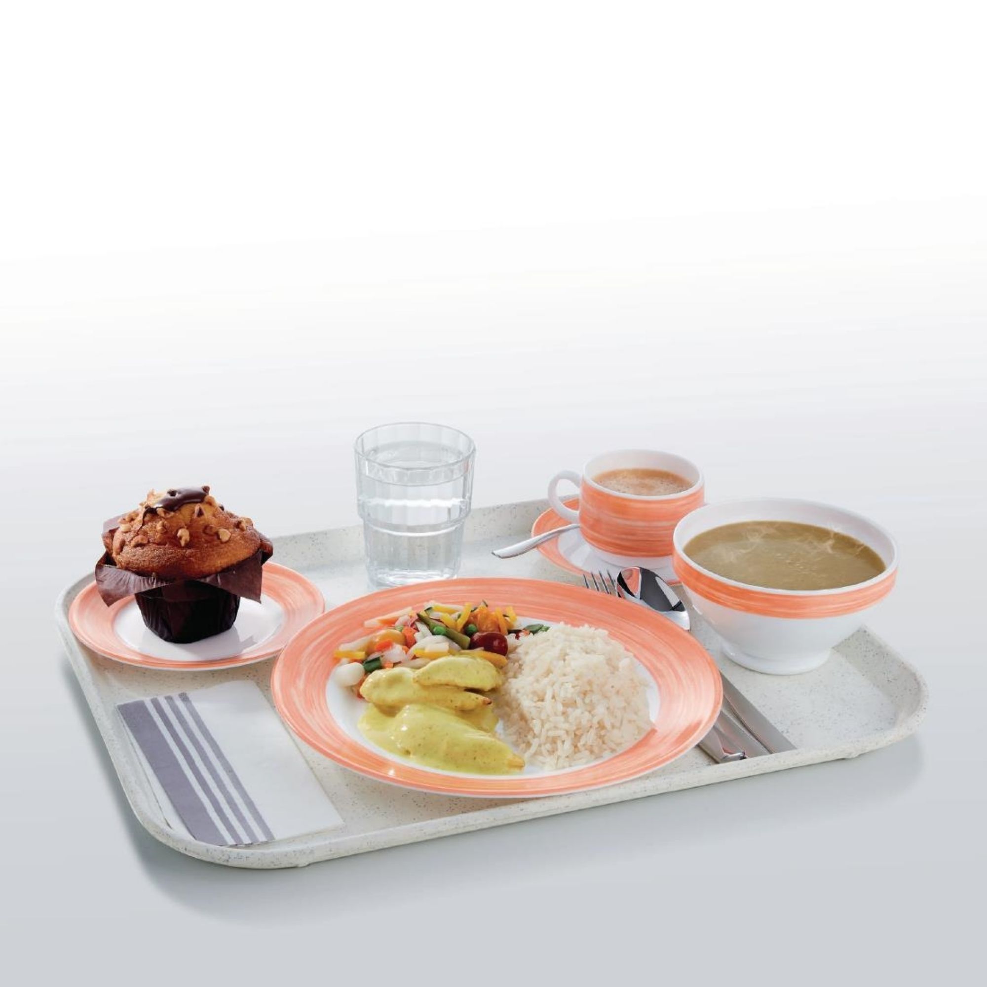 Picture of Arcoroc Brush Side Plates Orange 155mm (24 Pack)