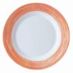 Picture of Arcoroc Brush Dessert Plates Orange 195mm (24 Pack)