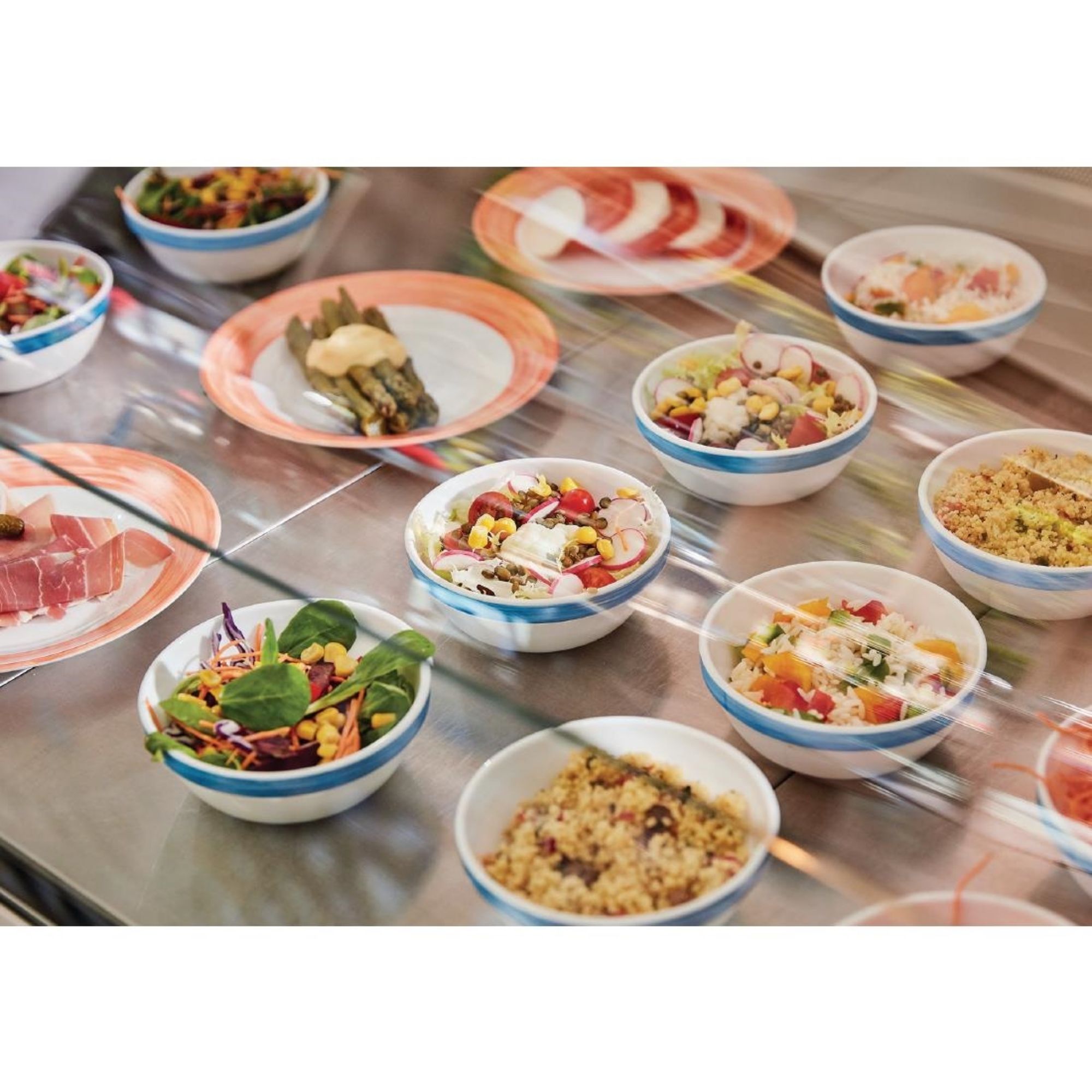 Picture of Arcoroc Brush Dessert Plates Orange 195mm (24 Pack)