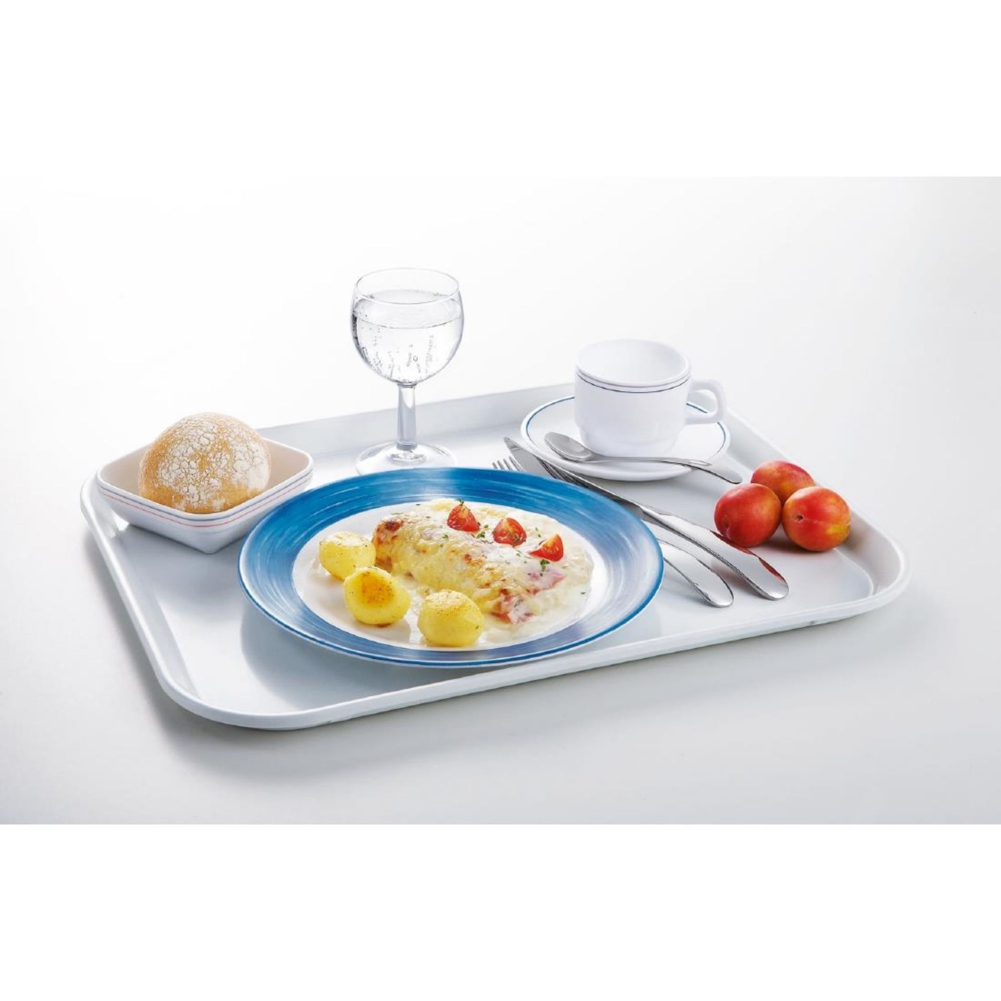 Picture of Arcoroc Brush Plates Blue Jean 235mm (24 Pack)