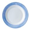 Picture of Arcoroc Brush Soup Plates Blue 225mm (12 Pack)