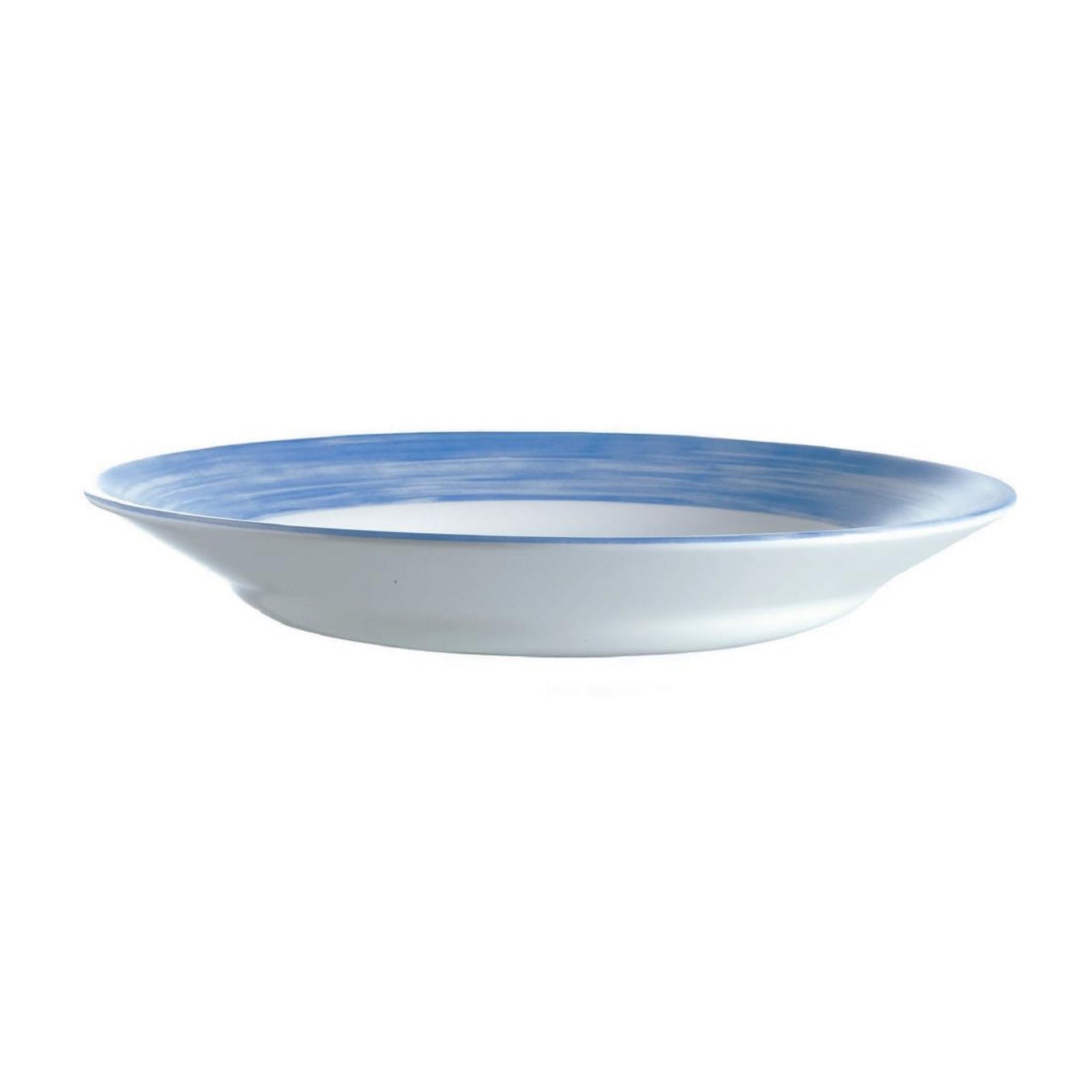 Picture of Arcoroc Brush Soup Plates Blue 225mm (12 Pack)