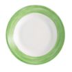 Picture of Arcoroc Brush Soup Plates Green 225mm (12 Pack)