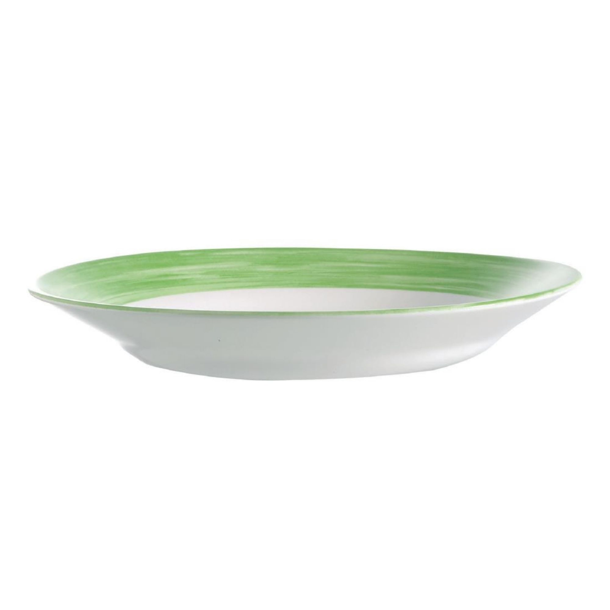 Picture of Arcoroc Brush Soup Plates Green 225mm (12 Pack)