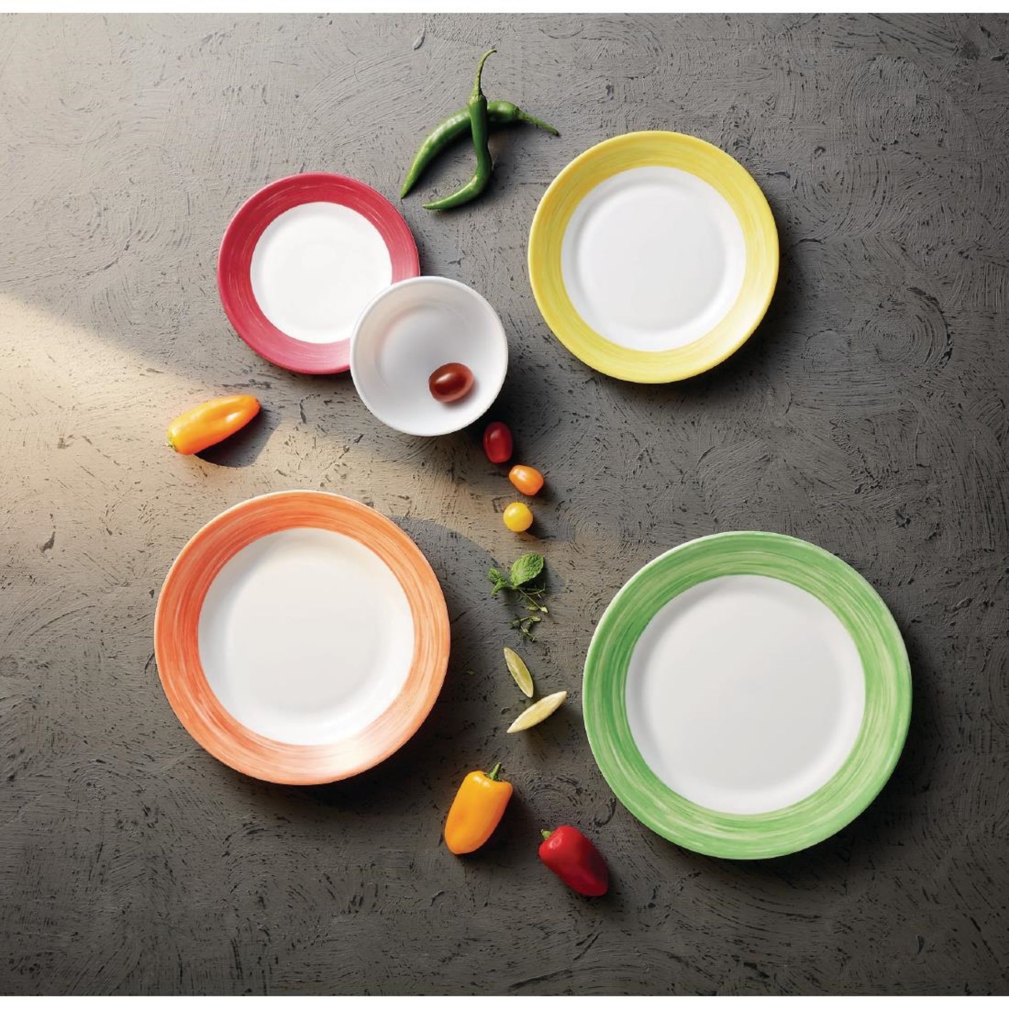 Picture of Arcoroc Brush Plates Green 252mm (12 Pack)