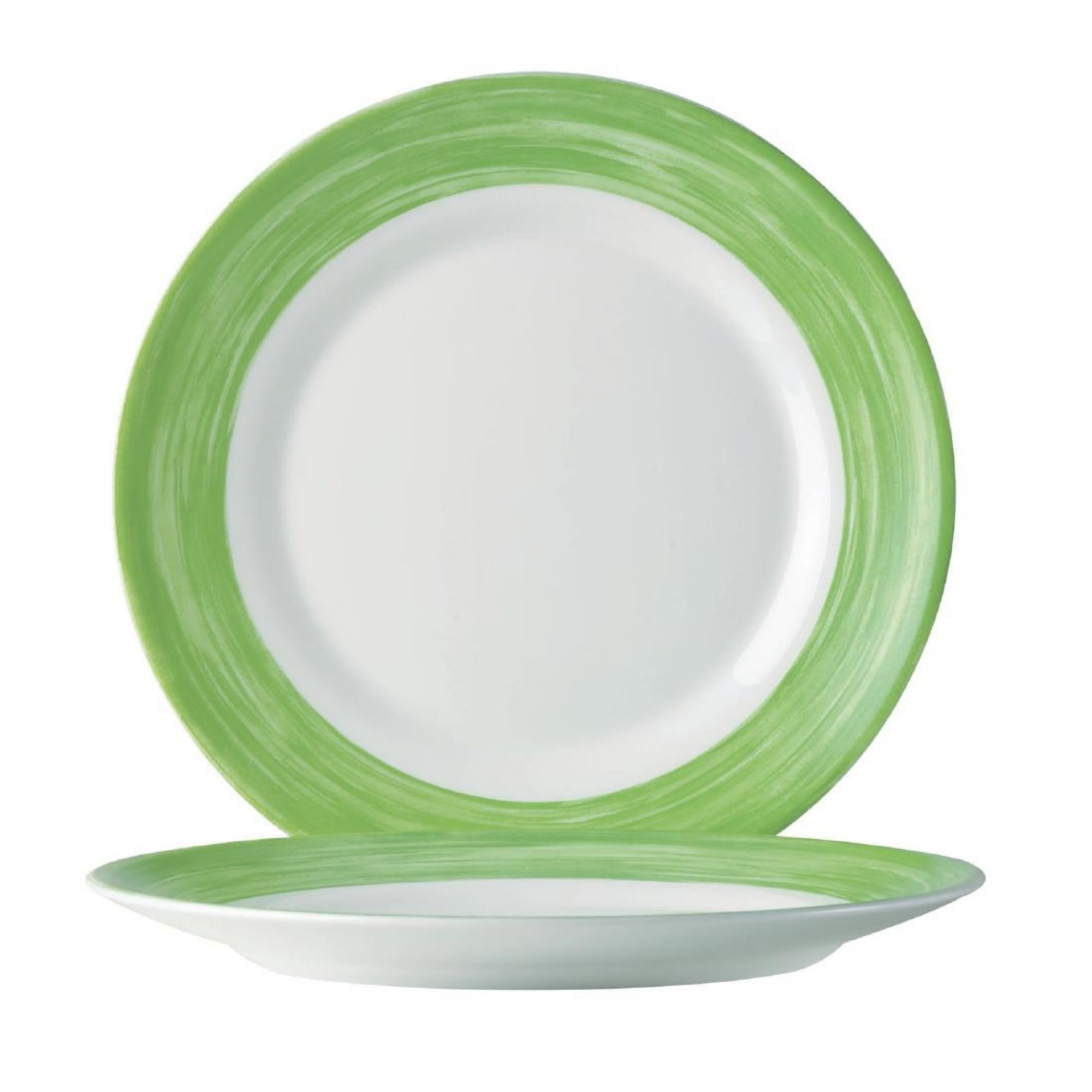 Picture of Arcoroc Brush Dessert Plates Green 195mm (12 Pack)