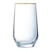 Picture of Cristal d'Arques Ultime Gold Band Hi Ball Glasses 400ml (8 Pack)