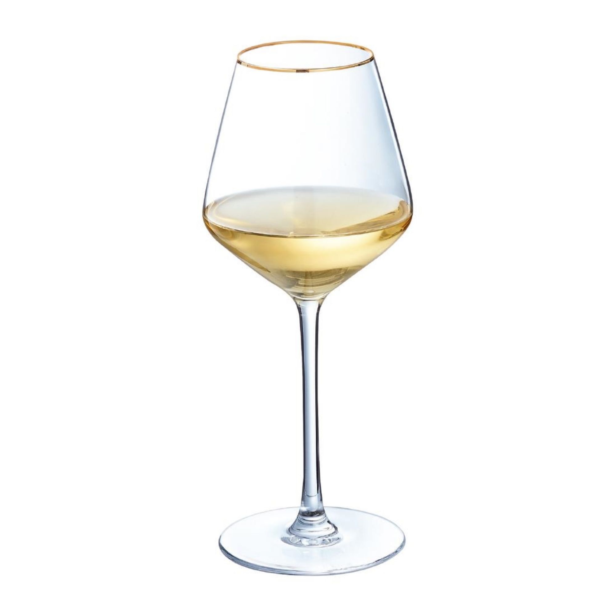 Picture of Cristal d'Arques Ultime Gold Band Wine Glasses 380ml (8 Pack)