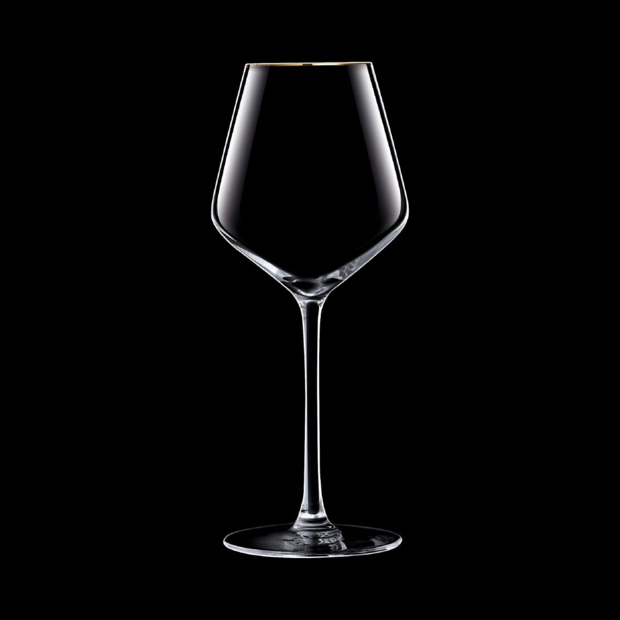 Picture of Cristal d'Arques Ultime Gold Band Wine Glasses 470ml (8 Pack)