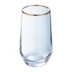 Picture of Cristal d'Arques Ultime Gold Band Hi Ball Glasses 400ml (8 Pack)