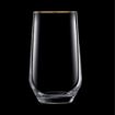Picture of Cristal d'Arques Ultime Gold Band Hi Ball Glasses 400ml (8 Pack)