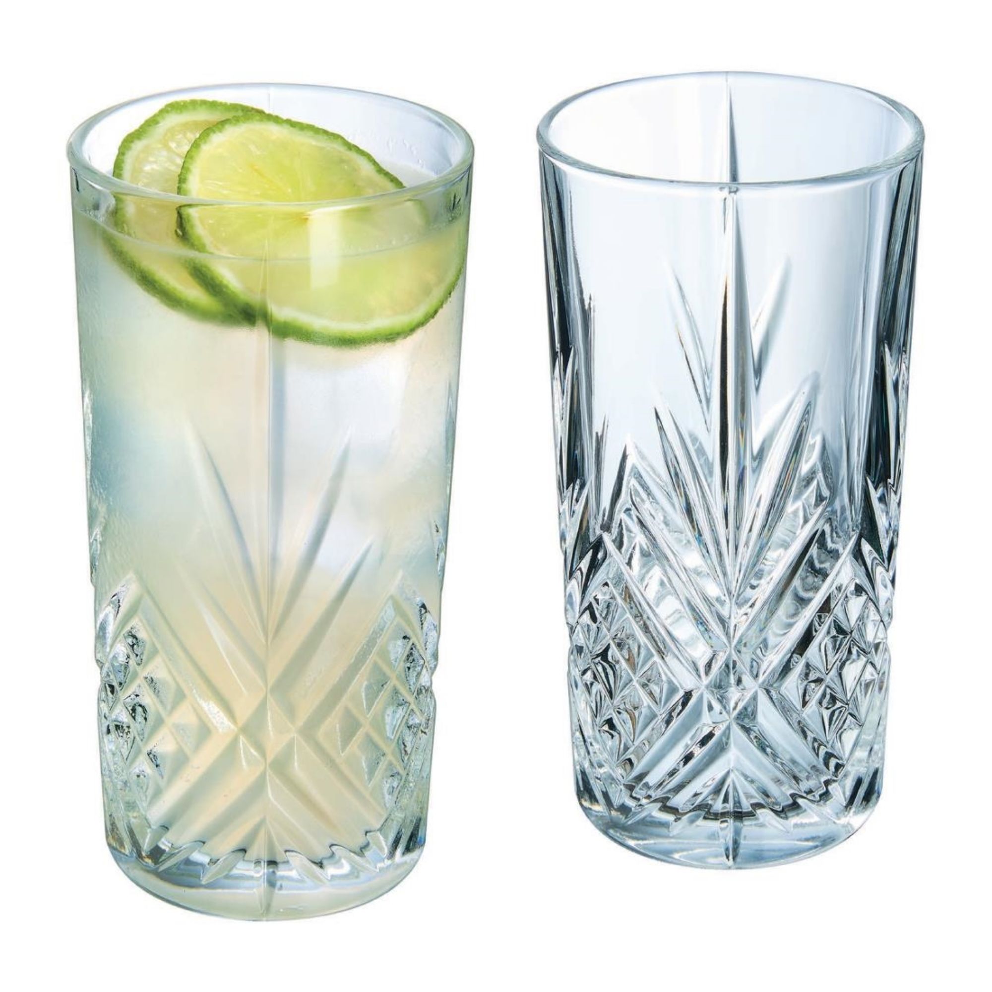 Picture of Cristal d'Arques Masquerade Toughened Hi Ball Glasses 380ml (24 Pack)