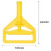 Picture of Jantex Connect Wide Kentucky Mop Head Clip Yellow