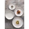 Picture of Olympia Bloom Scalloped Plates White 226mm (6 Pack)