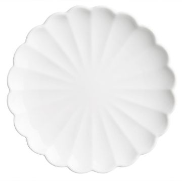 Picture of Olympia Bloom Scalloped Plates White 175mm (6 Pack)