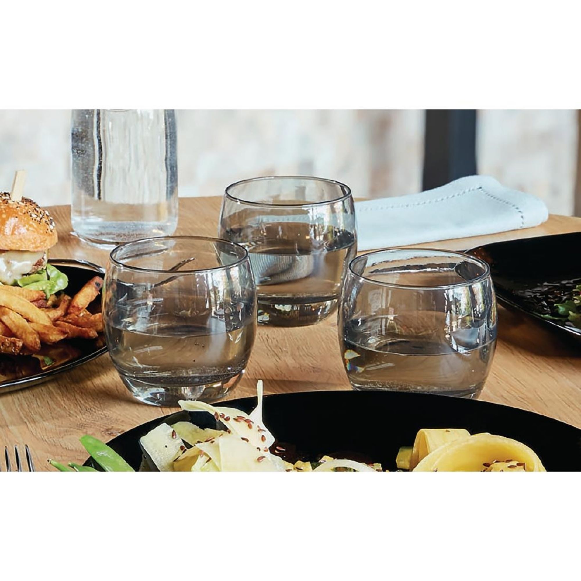 Picture of Arcoroc Salto Colour Studio Grey Old Fashioned Glasses 320ml (24 Pack)