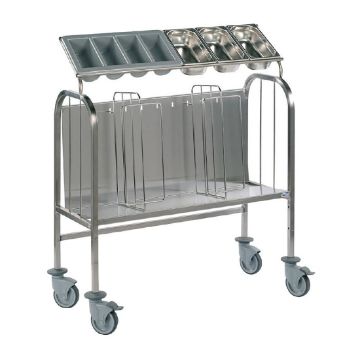 Picture of Matfer Bourgeat Tall 200 Plate and Cutlery Trolley