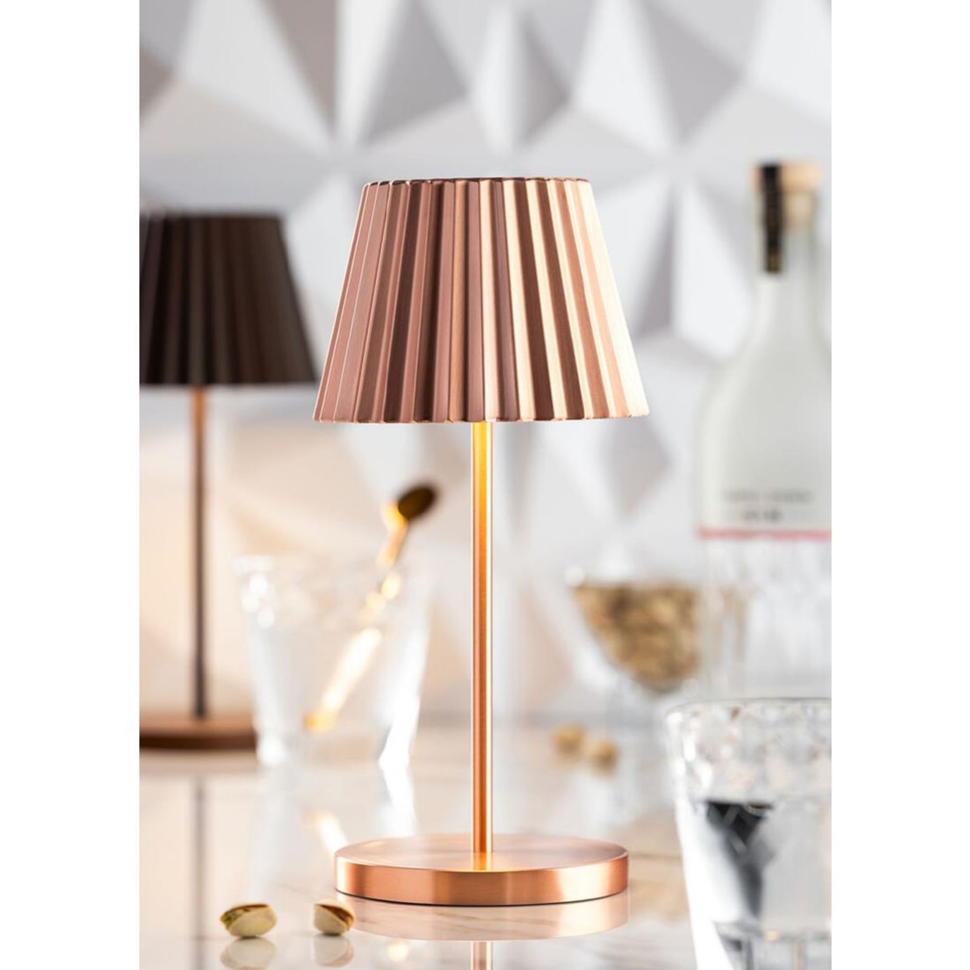 Picture of Utopia Dominica LED Cordless Table Lamp 260mm Brushed Copper (6 Pack)