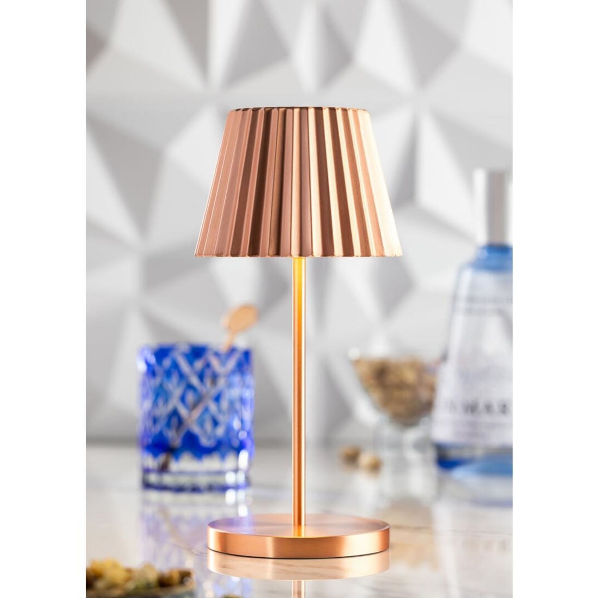 Picture of Utopia Dominica LED Cordless Table Lamp 260mm Brushed Copper (6 Pack)