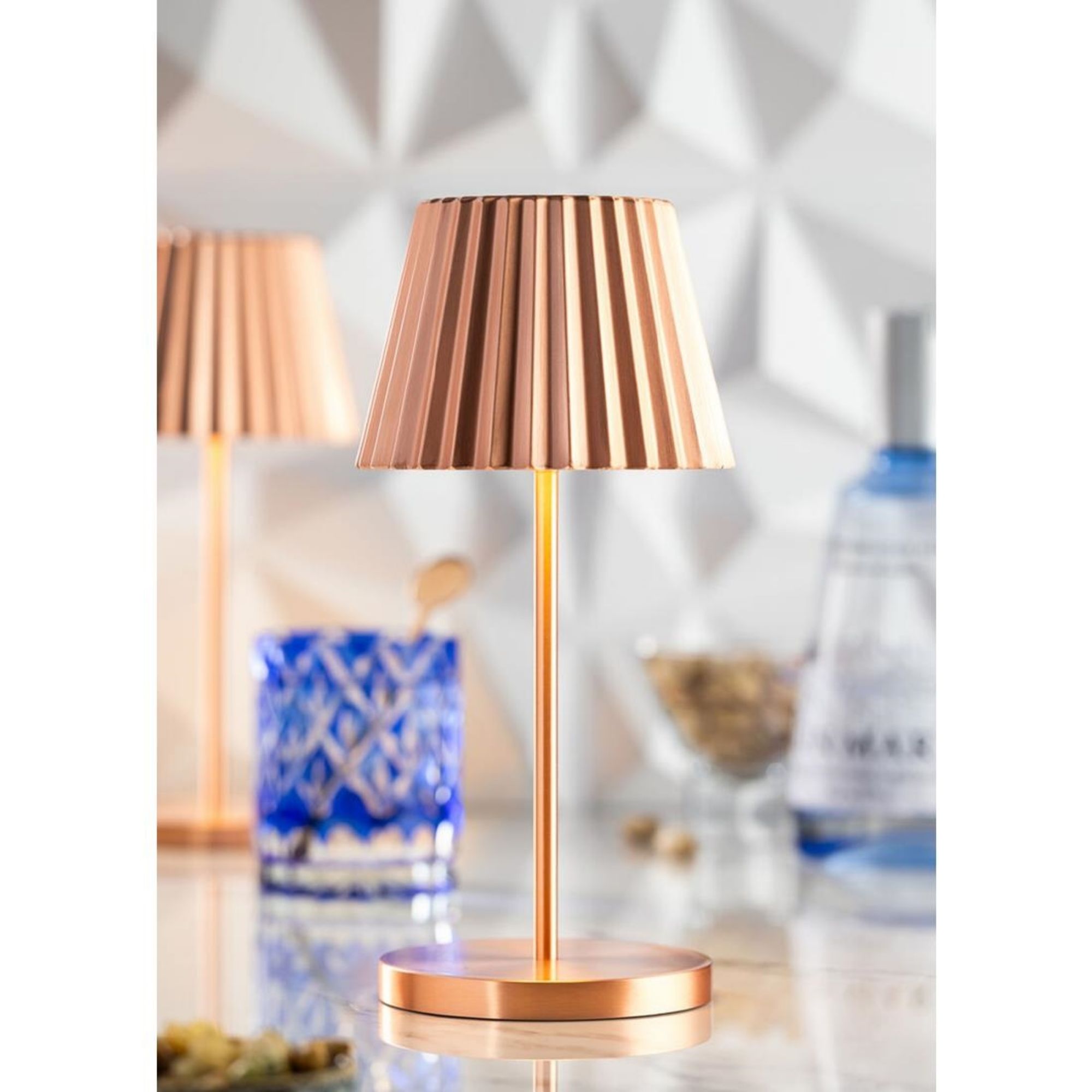 Picture of Utopia Dominica LED Cordless Table Lamp 260mm Brushed Copper (6 Pack)