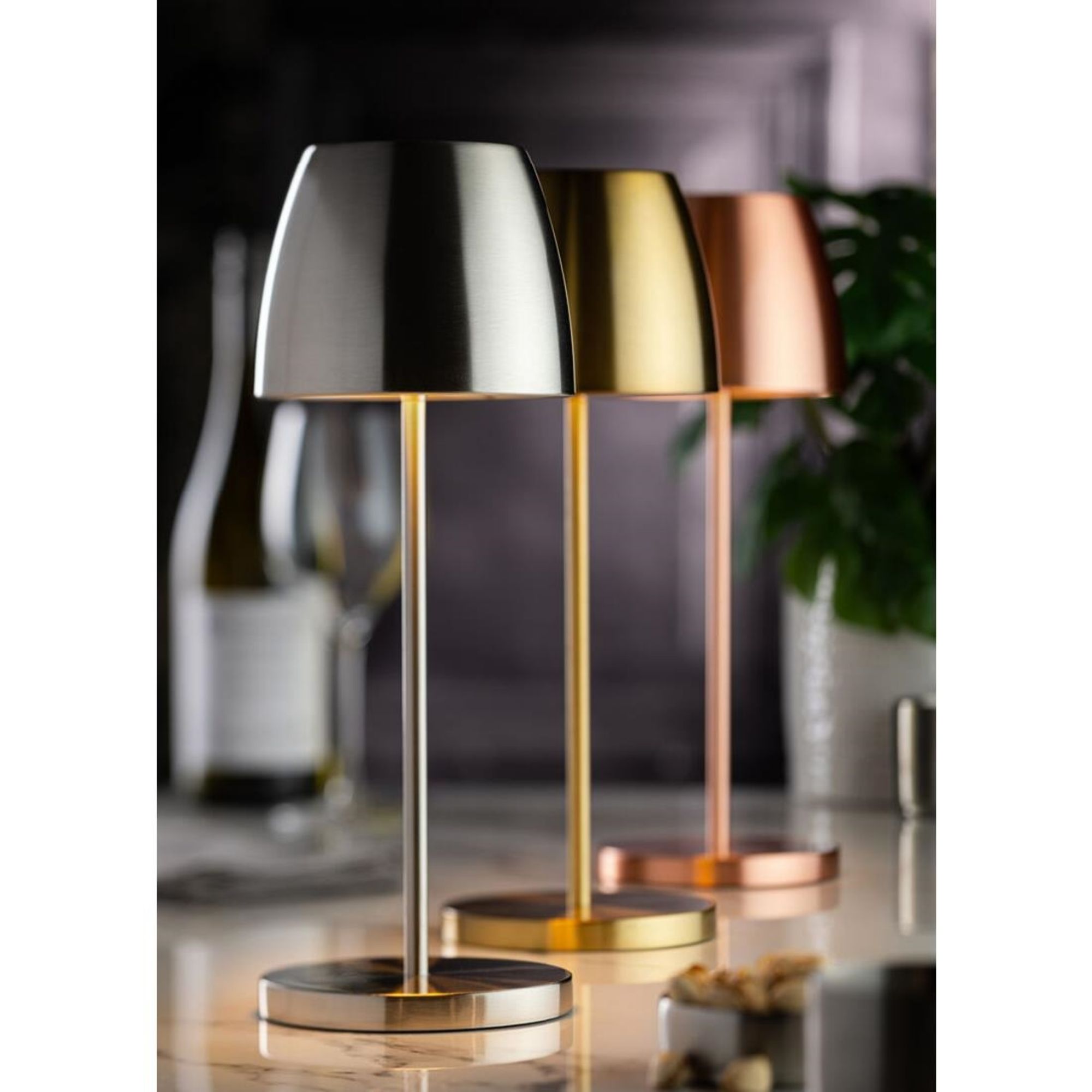 Picture of Utopia Montserrat LED Cordless Table Lamp 300mm Brushed Gold (6 Pack)