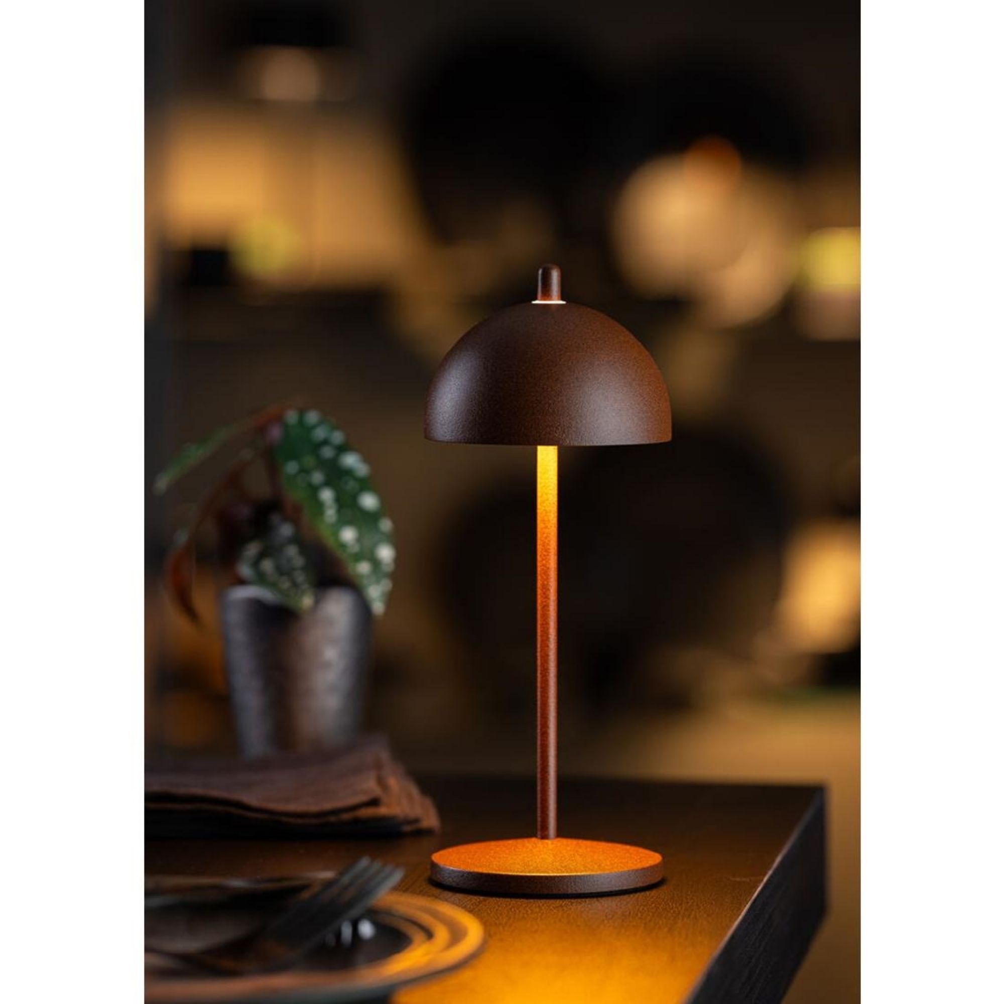 Picture of Utopia Antigua Micro LED Cordless Table Lamp 200mm Corten (6 Pack)