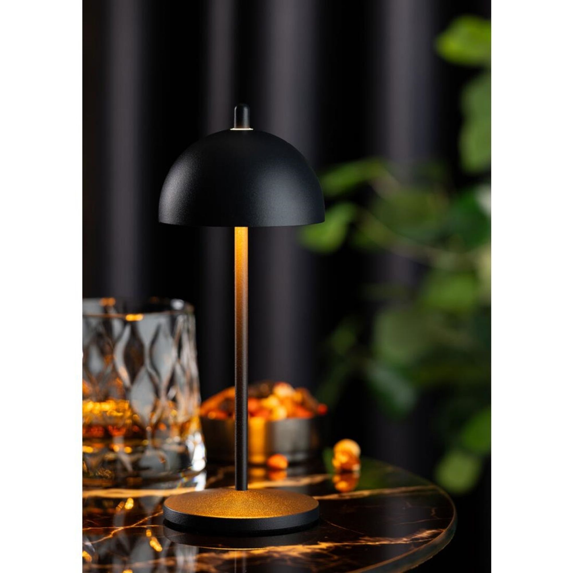 Picture of Utopia Antigua Micro LED Cordless Table Lamp 200mm Black (6 Pack)