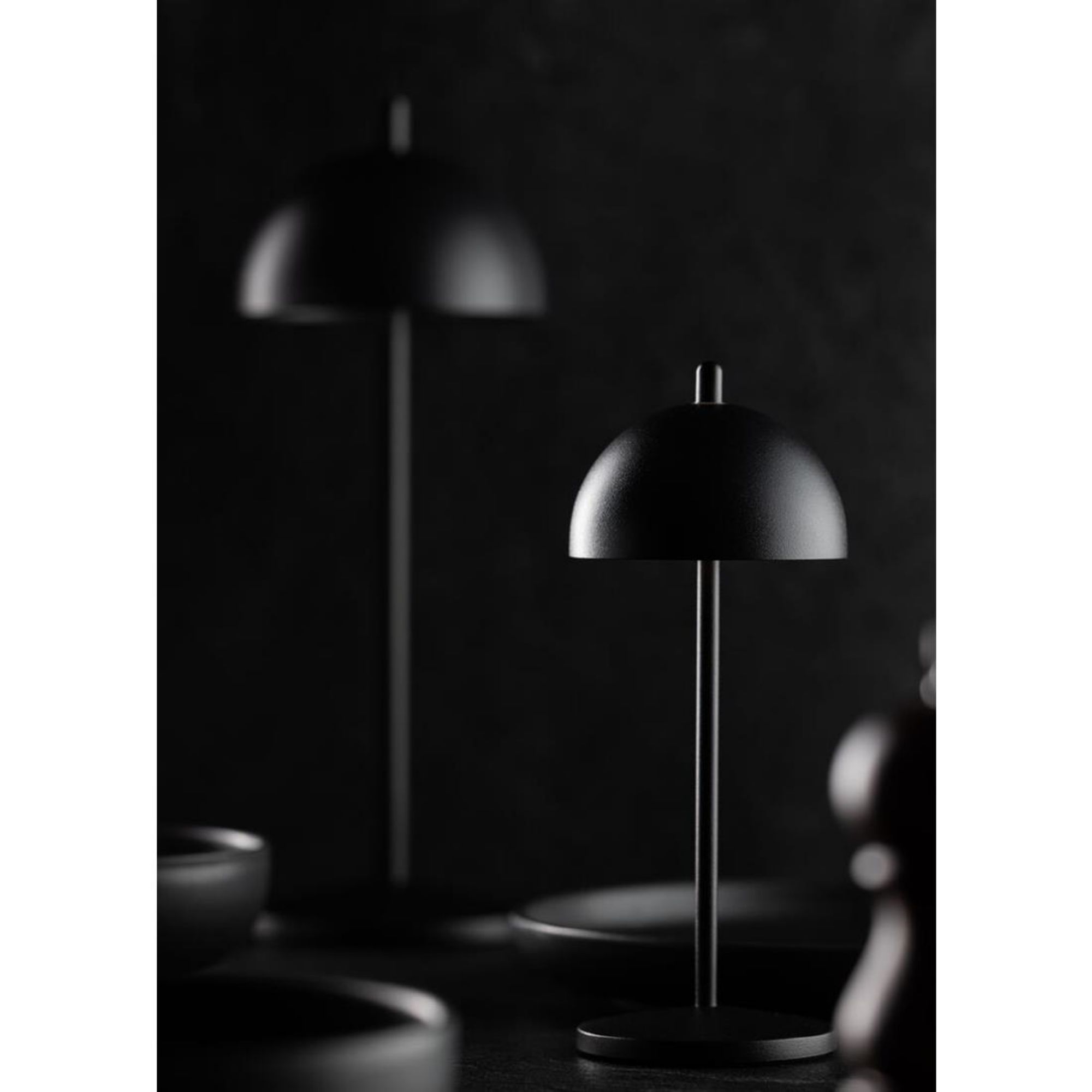 Picture of Utopia Antigua Micro LED Cordless Table Lamp 200mm Black (6 Pack)