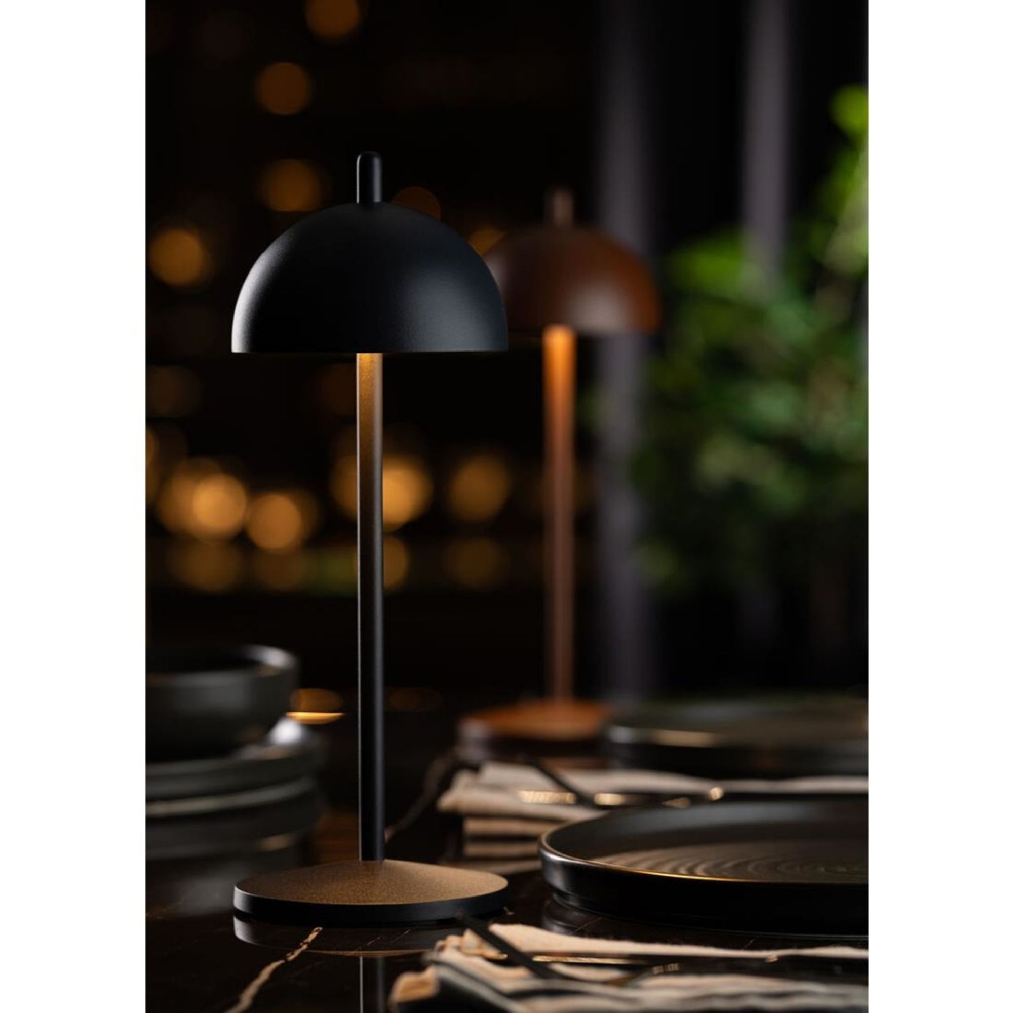 Picture of Utopia Antigua LED Cordless Table Lamp 300mm Black (6 Pack)