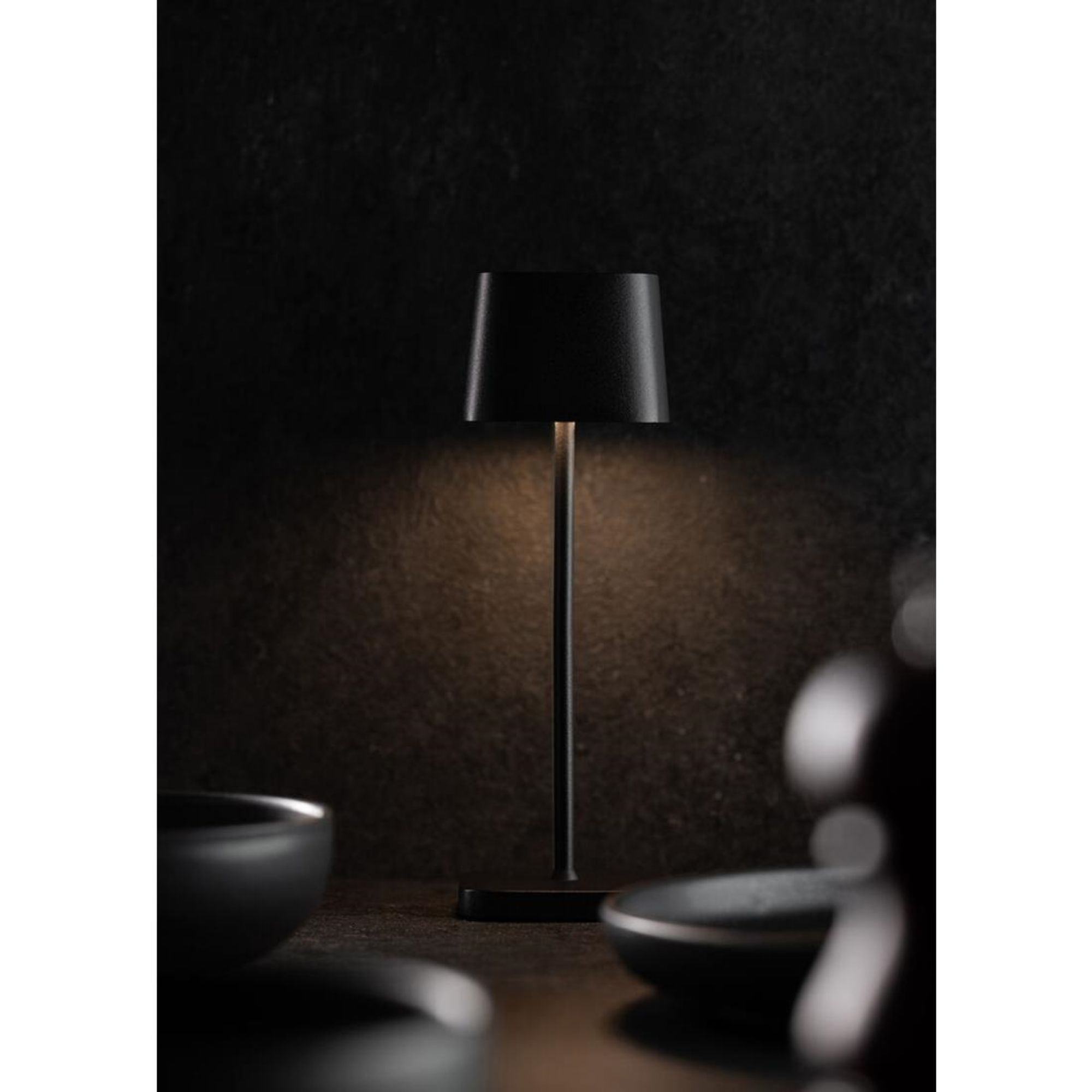 Picture of Utopia Montego Micro LED Cordless Table Lamp 200mm Black (6 Pack)