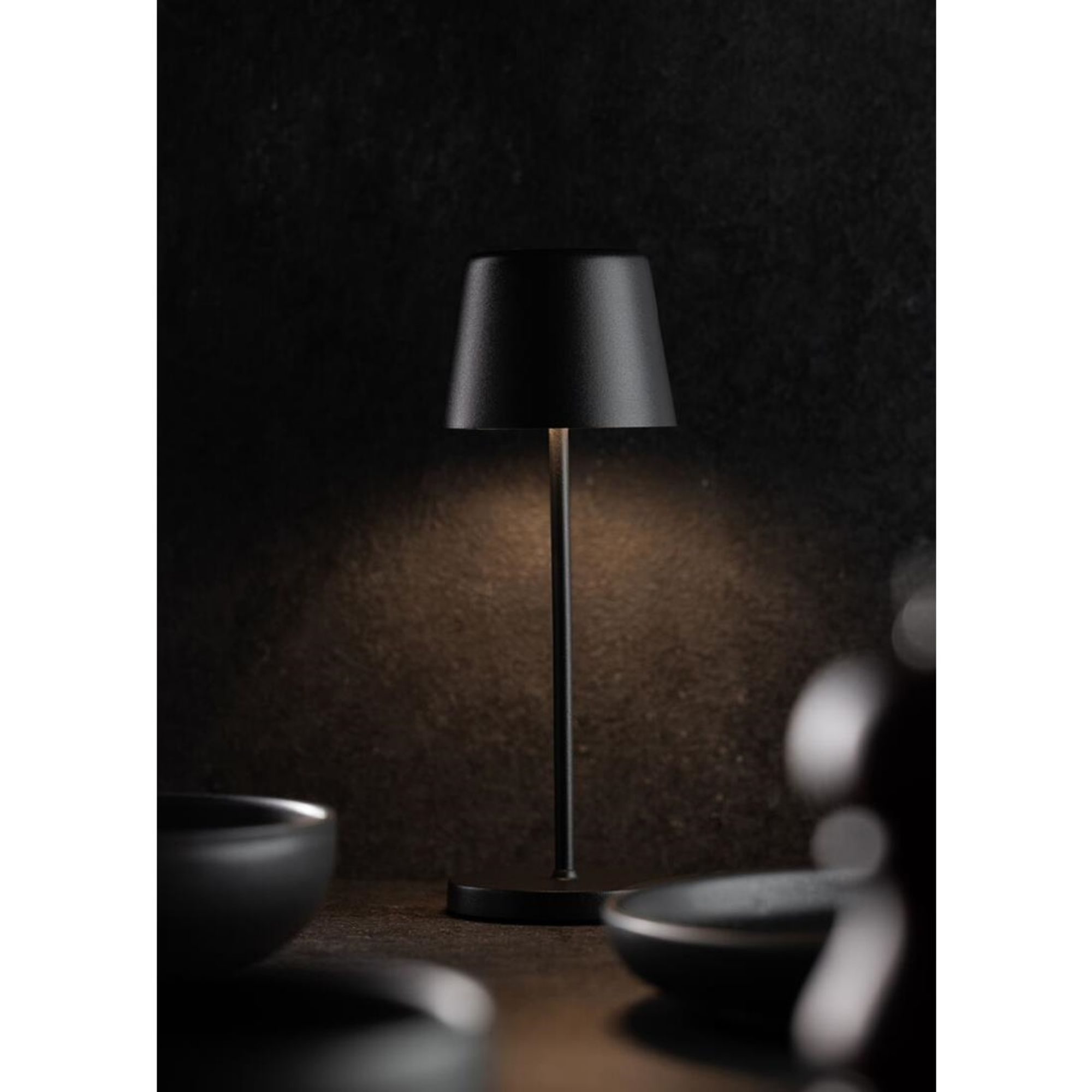 Picture of Utopia Bermuda Micro LED Cordless Table Lamp 210mm Black (6 Pack)