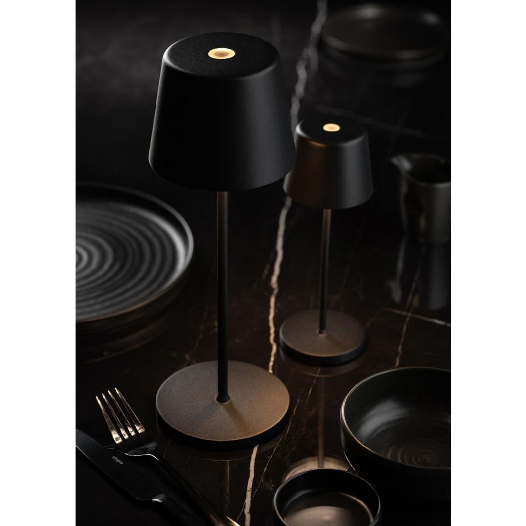 Picture of Utopia Bermuda LED Cordless Table Lamp 320mm Black (6 Pack)