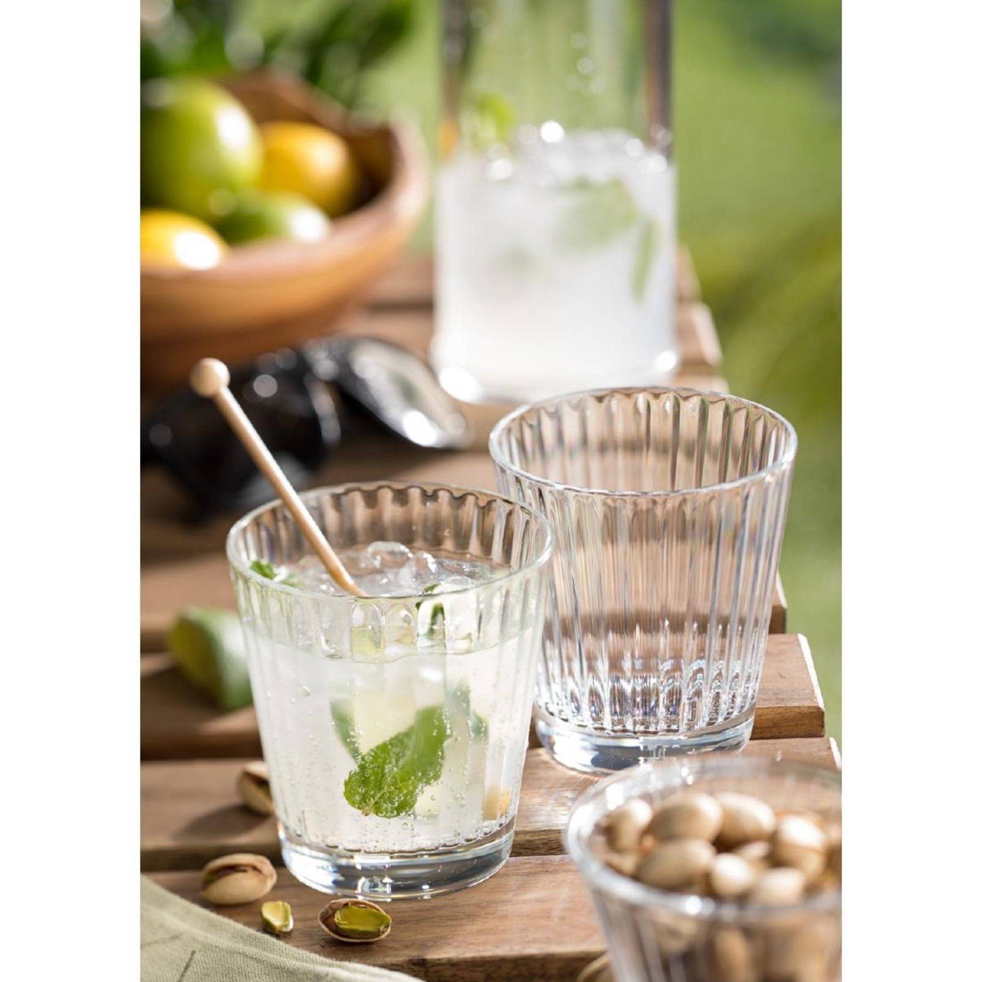 Picture of Utopia Lucent Lined Stacking Tumblers 340ml (6 Pack)