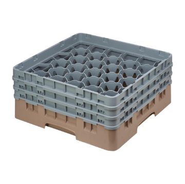 Picture of Cambro Camrack Beige 30 Compartments Max Glass Height 174mm