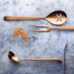 Picture of Amefa Buffet Slotted Serving Spoon Copper (6 Pack)