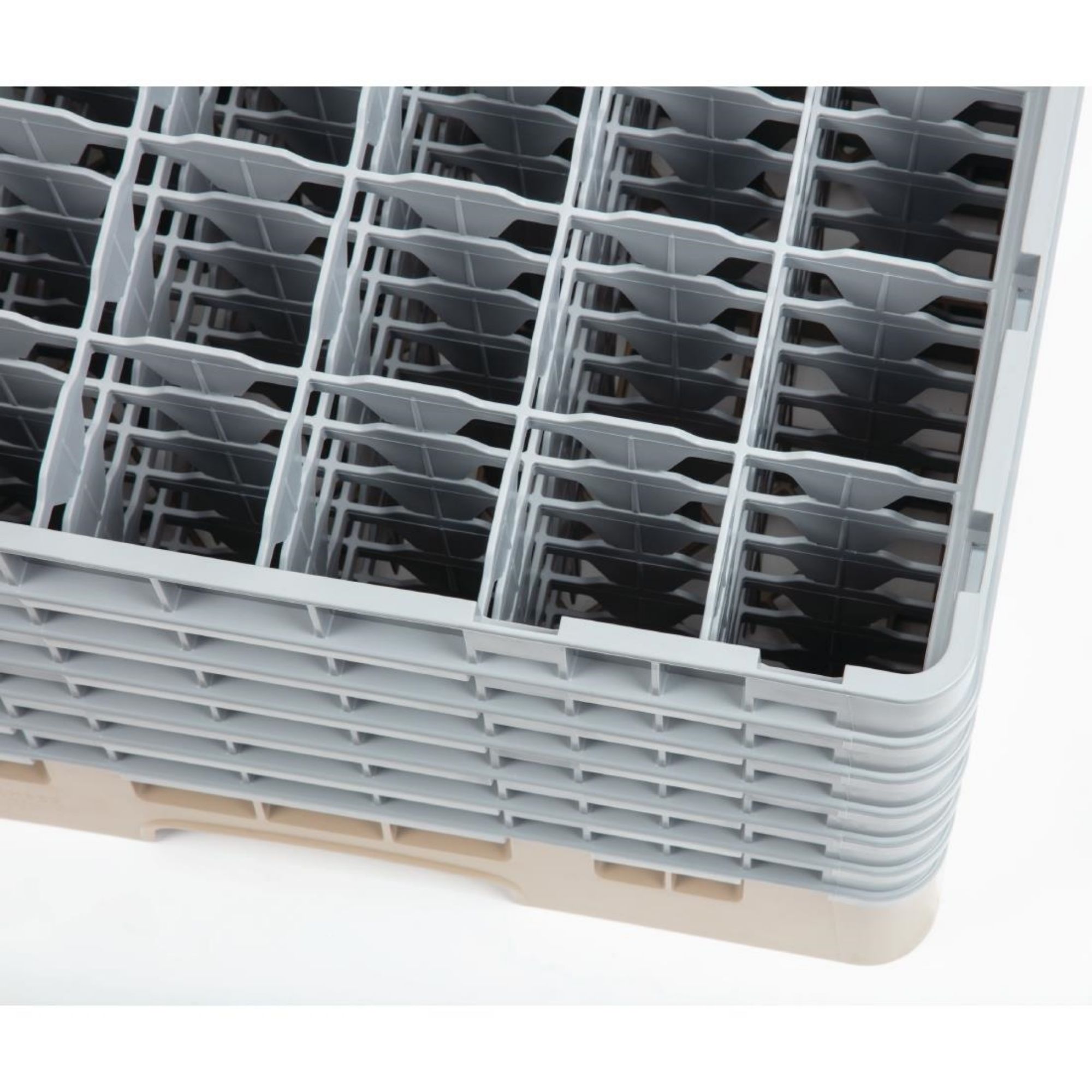 Picture of Cambro Camrack Beige 36 Compartments Max Glass Height 298mm
