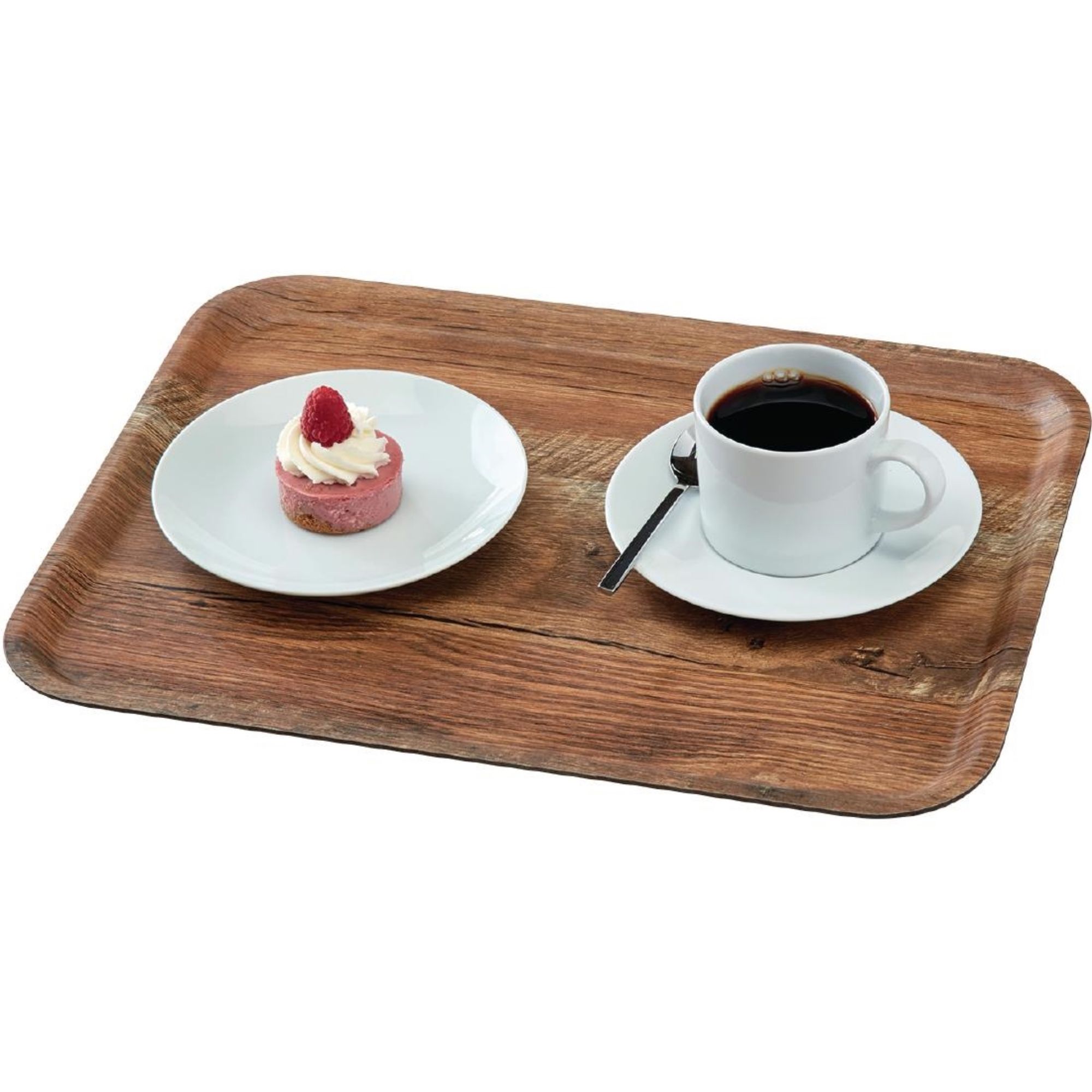 Picture of Cambro Madeira Laminate Canteen Tray Brown Oak 460mm
