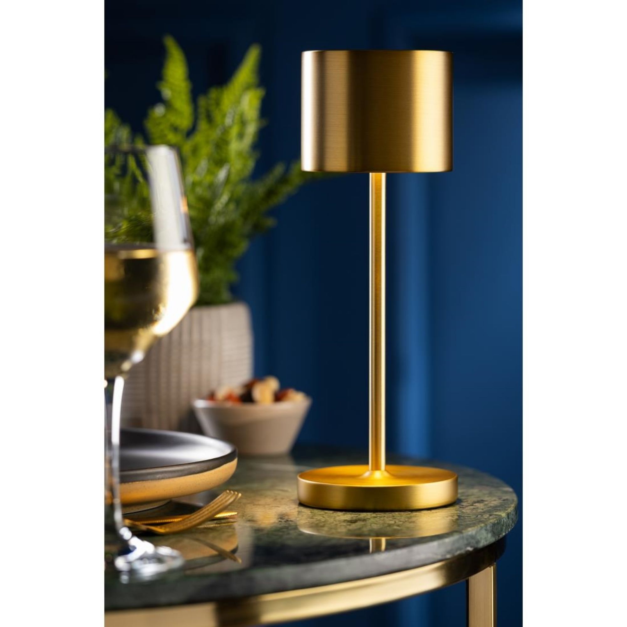 Picture of Utopia Tahiti LED Cordless Lamp Brushed Gold 260mm (6 Pack)