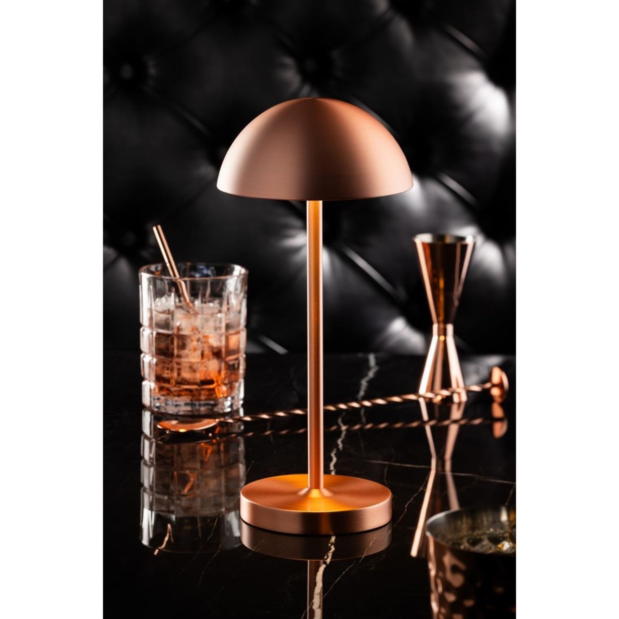 Picture of Utopia Tonga LED Cordless Table Lamps Brushed Copper 260mm (6 Pack)