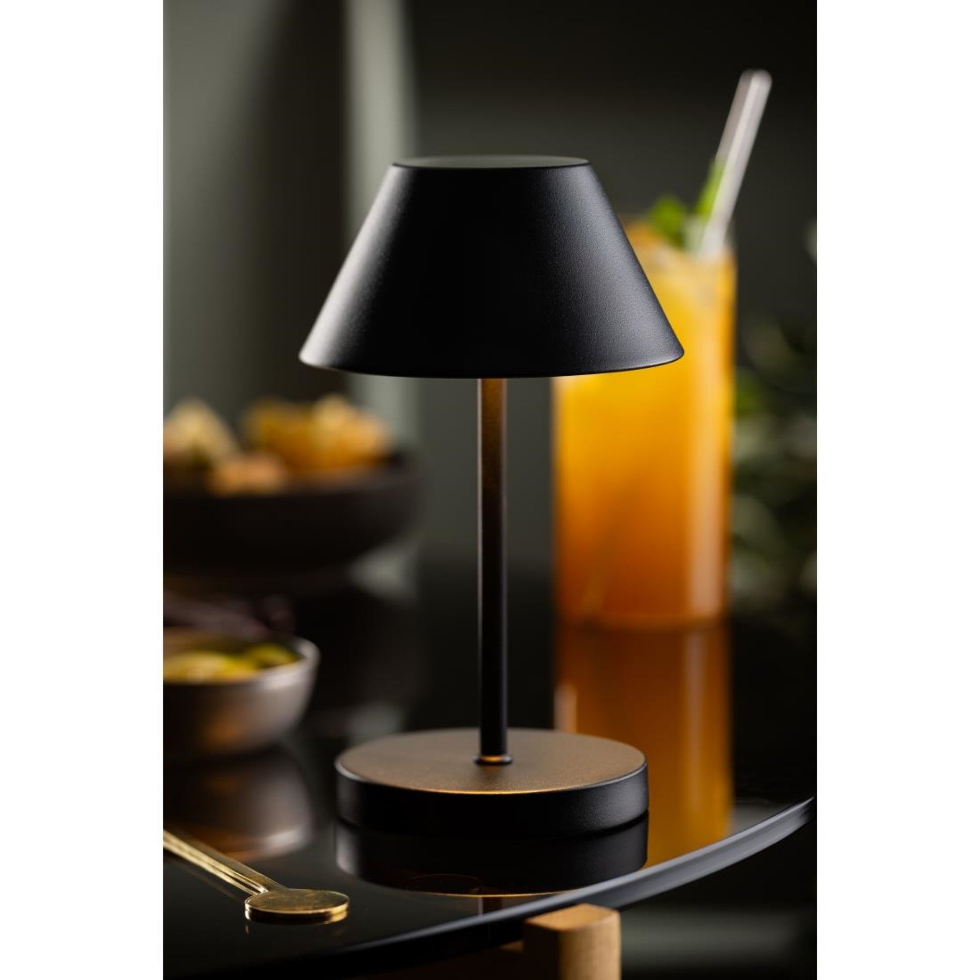 Picture of Utopia Bonaire LED Cordless Table Lamps Black 190mm (6 Pack)
