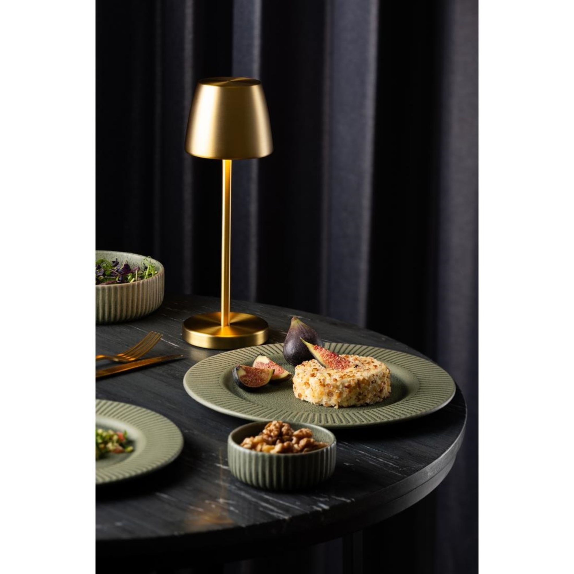 Picture of Utopia Mini Montserrat LED Cordless Table Lamps Gold 260mm (6 Pack)
