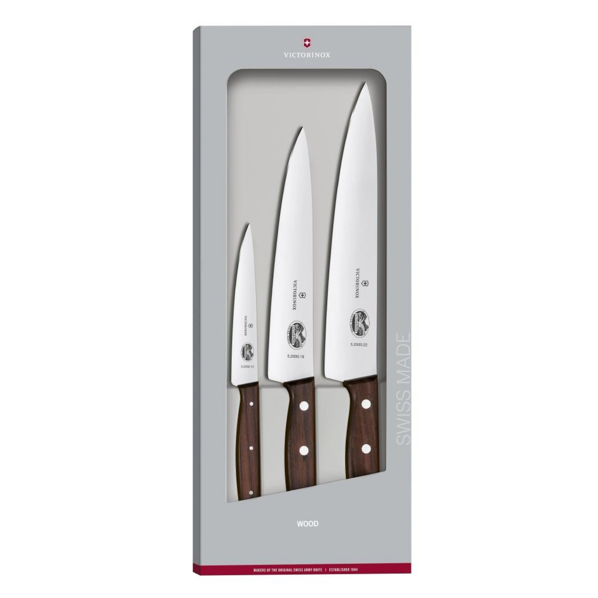 Picture of Victorinox Wood 3-Piece Chef's Knife Set