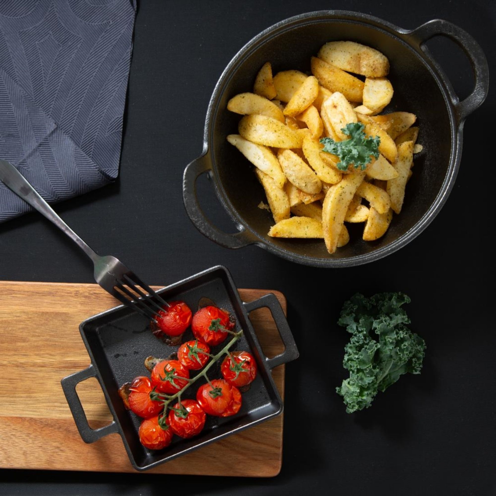 Picture of Olympia Cast Iron Square Eared Dish 130x130mm