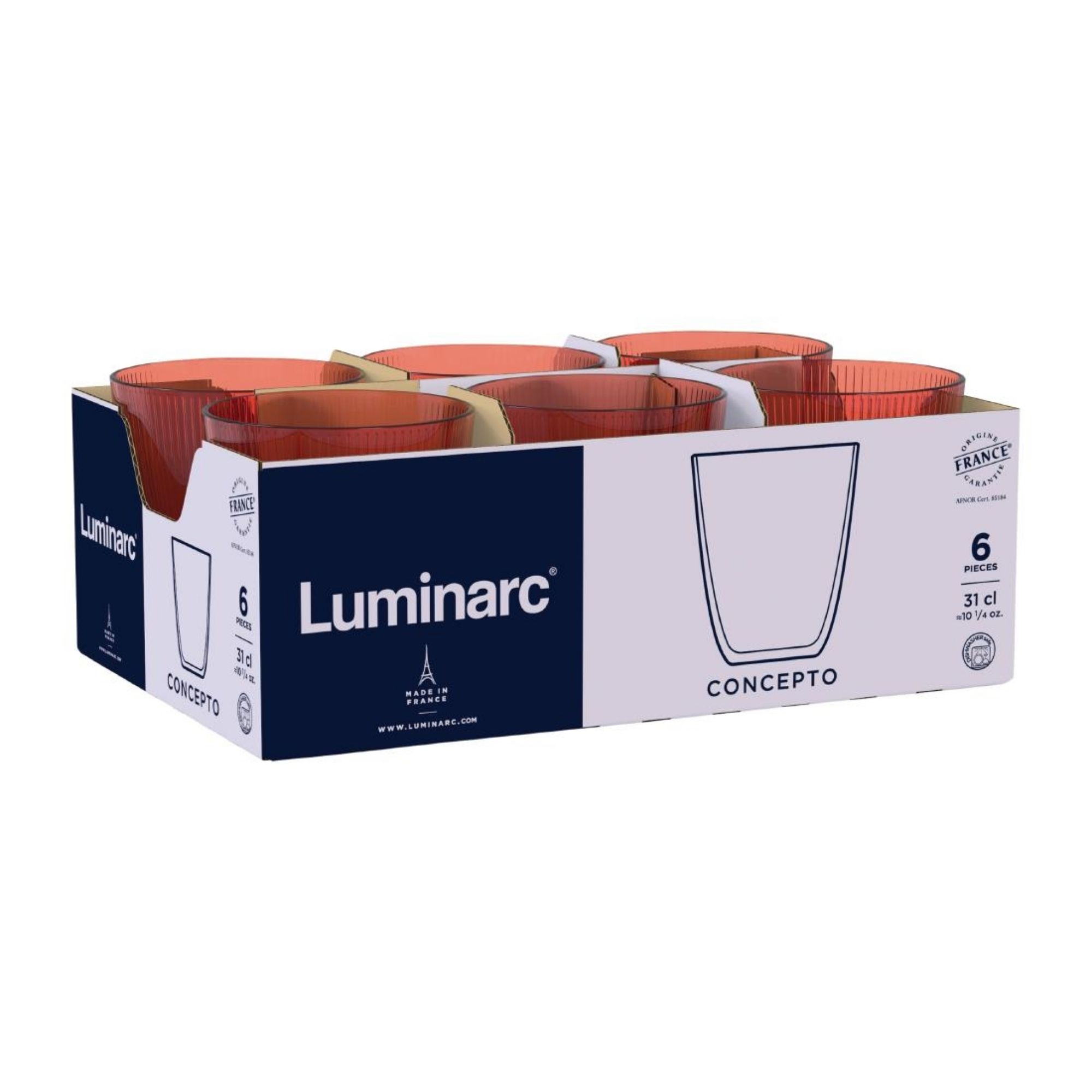 Picture of Luminarc Concepto Stripy Jasper Tumblers 320ml (24 Pack)