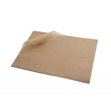 Picture of 350 X 450mm Plain Brown Greaseproof Paper (1000)