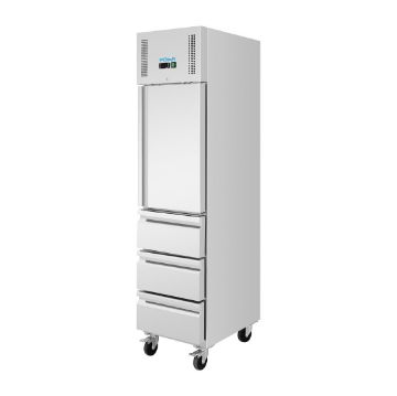 Picture of Polar U-Series Single Door & 3 Drawer Slimline GN Cabinet Refrigerator