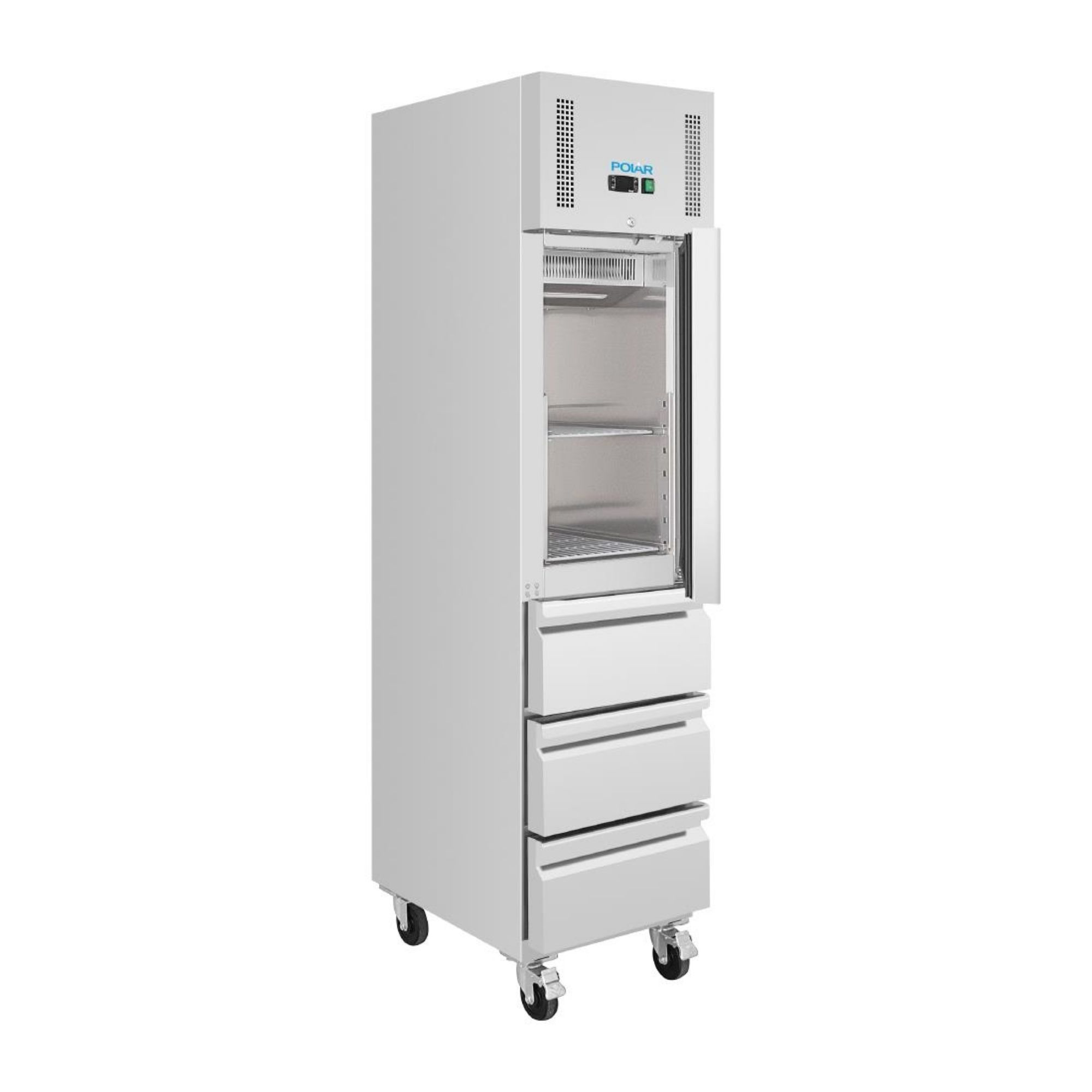 Picture of Polar U-Series Single Door & 3 Drawer Slimline GN Cabinet Refrigerator