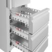 Picture of Polar U-Series Single Door & 3 Drawer Slimline GN Cabinet Refrigerator