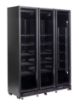 Picture of REFRIGERATOR 3 GLASS DOORS BLACK NAP-1200 HT - WITH DOOR HEATING