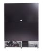 Picture of REFRIGERATOR 3 GLASS DOORS BLACK NAP-1200 HT - WITH DOOR HEATING
